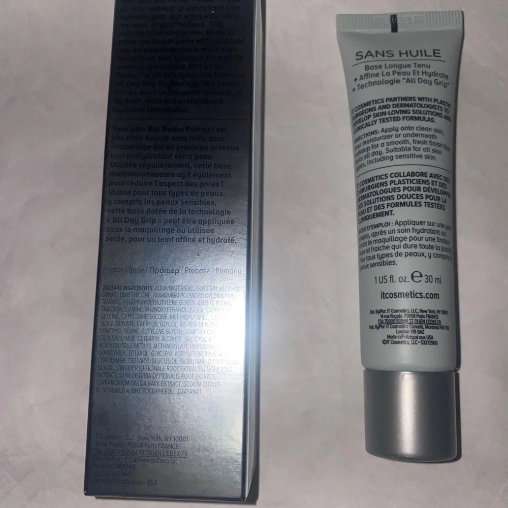 IT COSMETICS Your Skin But Better Primer+ Oil free 1oz $40 NIB
